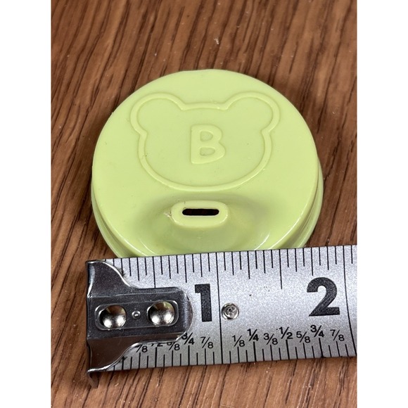 Lavender Double Handled Baby Doll Sippy Cup Cap With B On Top. Top Only - Picture 3 of 3